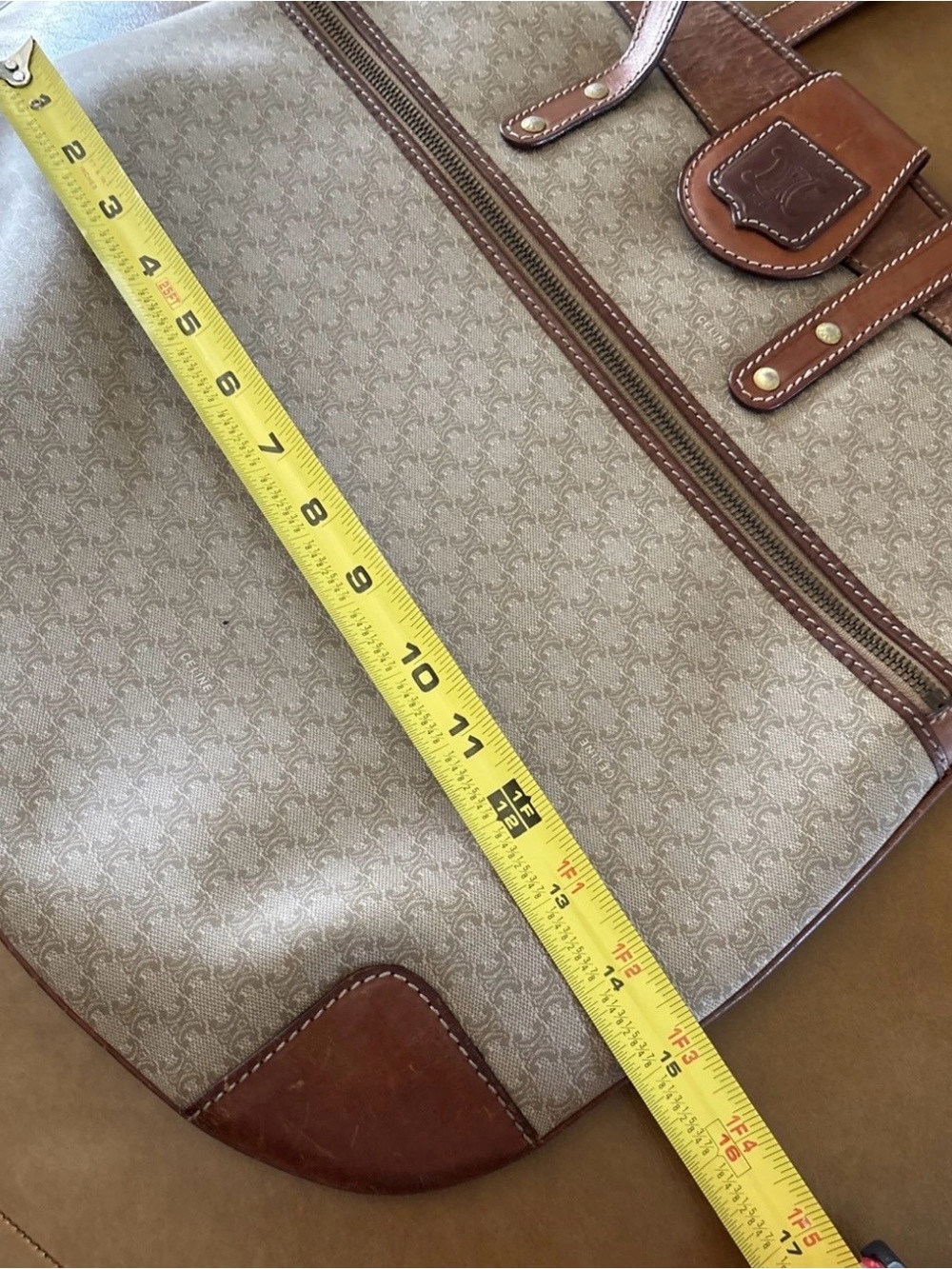 Celine vintage Handbag Shopper Bag 2006 Leather And PVC Rare Beautiful - Picture 13 of 14